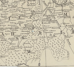Карта Ингерманландии и Карелии 1745 г.