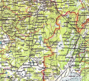 Карта Санкт-Петербургской губернии Шокальского 1898 г.