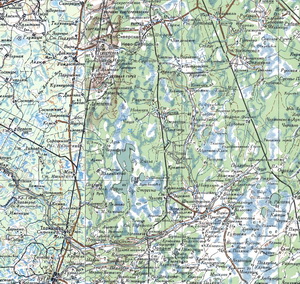 Карта РККА Ленинградской области  10 км.