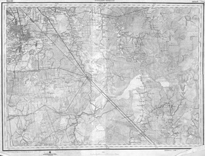 Карта 1910 года к востоку от Вырицы