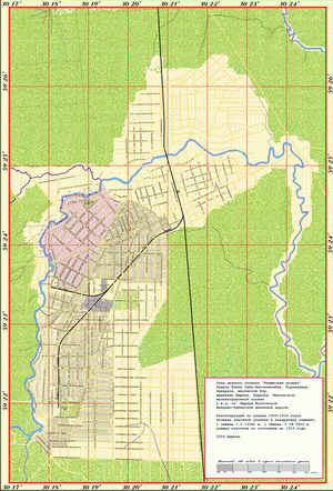 План всех поселений Вырицы по состоянию 1906-1916 годы